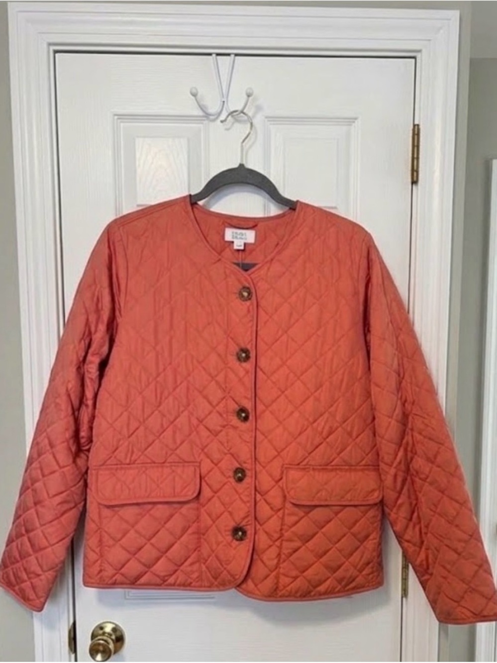 Croft & Barrow Coral Classic Quilted Jacket